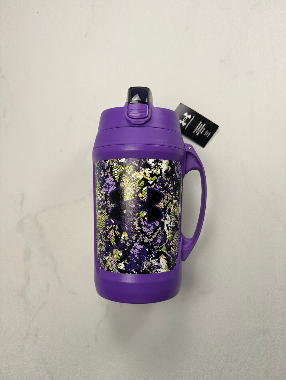 Under Armour Printed Water Jug Purple Contemporary Striking Snake Print - 64 oz